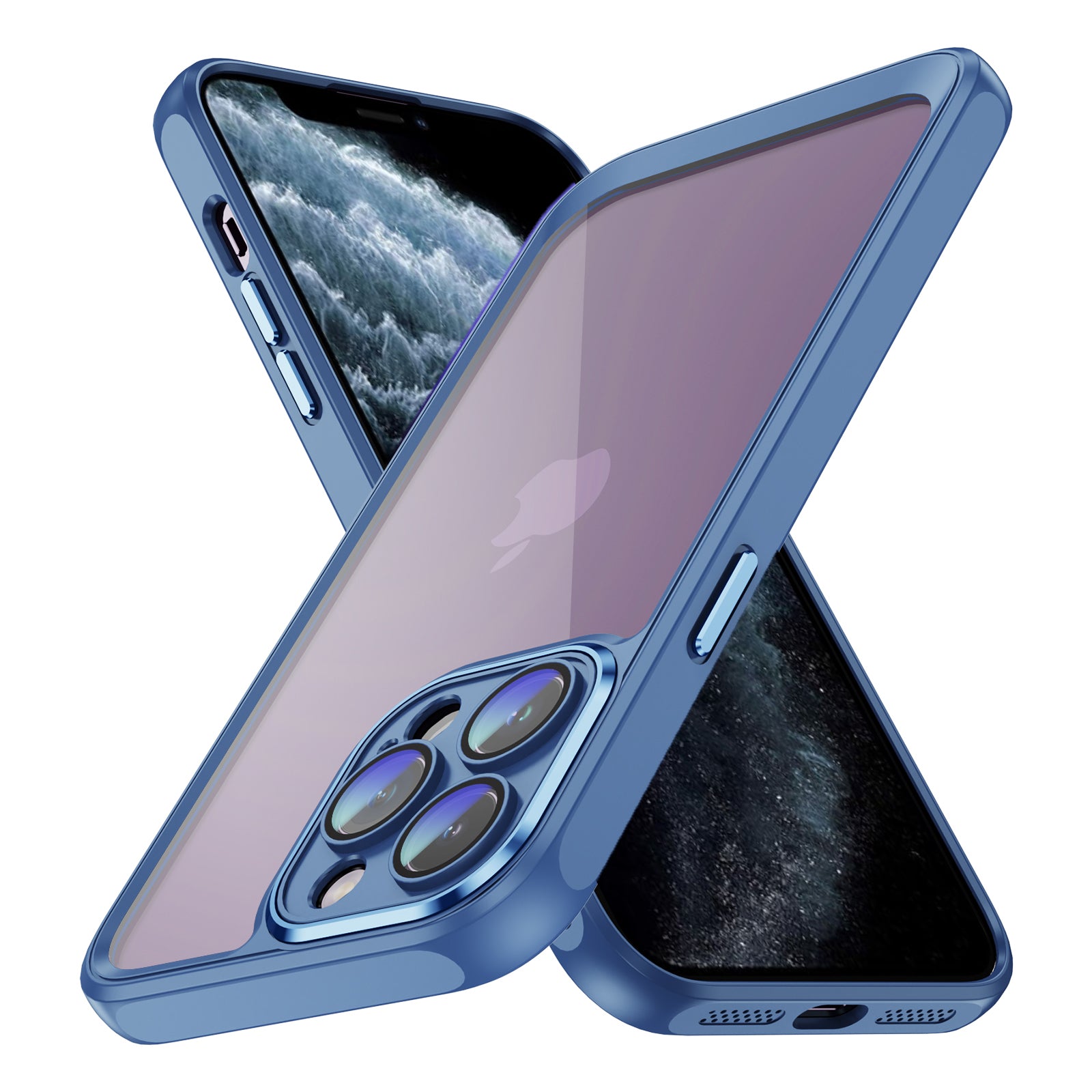 For iPhone 11 Pro Max Dual Layer Hard Acrylic+TPU Case Clear Back Phone Cover For iPhone 11 Pro Max Dual Layer Hard Acrylic+TPU Case Clear Back Phone Cover